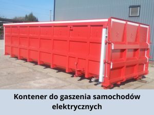 Kontener do gaszenia samochodów