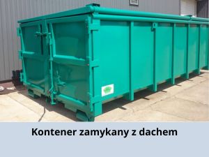 Zamykany kontener z dachem